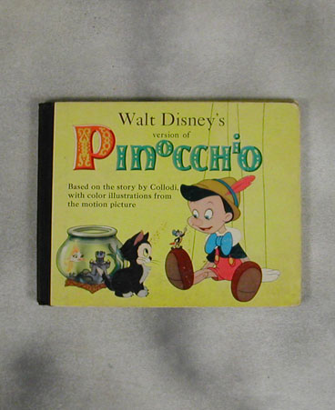 Pinocchio book without dust jacket