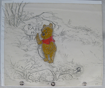 Cel of Winnie the Pooh, damaged