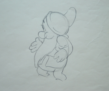 Pencil drawing of Bashful