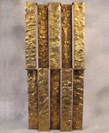 Untitled brass plate sculpture by Harry Bertoia