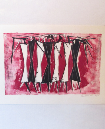 Lynn Chadwick, 'Group of Standing Figures,' lithograph