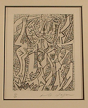 Andre Masson engraving from Anthologie Internationale