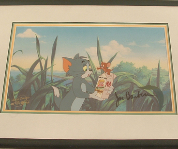 Tom and Jerry with milk carton cel