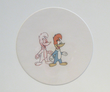 Woody Woodpecker cel and clean-up drawing