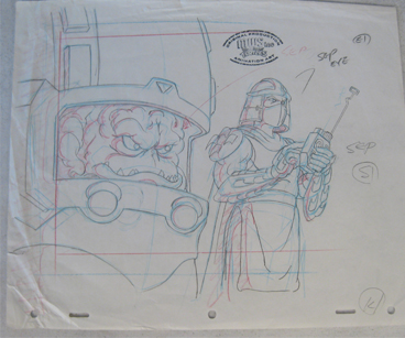 Shredder and Krang drawing
