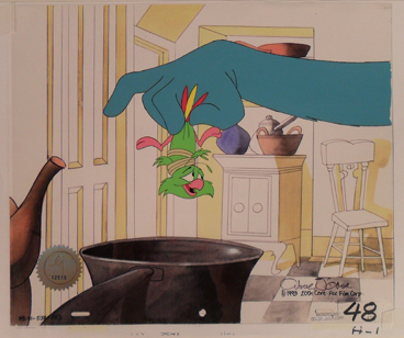 Production cel from animated sequence in Mrs. Doubtfire