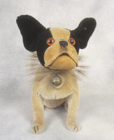 1928 1322,02 Steiff Bully dog mohair with horse hair collar and swivel head