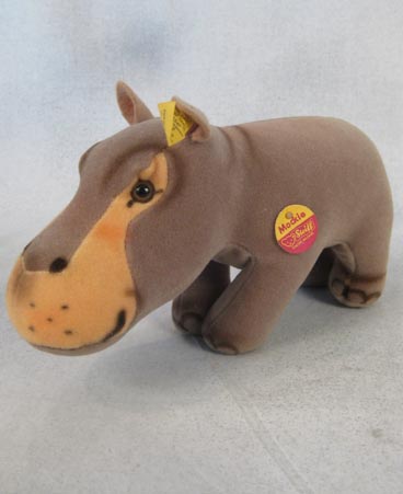 1970s velvet Mockie Hippopotamus