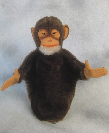 Brown Jocko monkey puppet