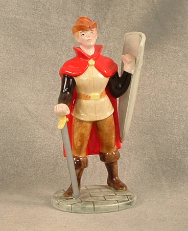 Ceramic figure of Sleeping Beauty's prince