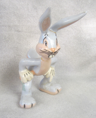 Ceramic Bugs Bunny in hopping pose