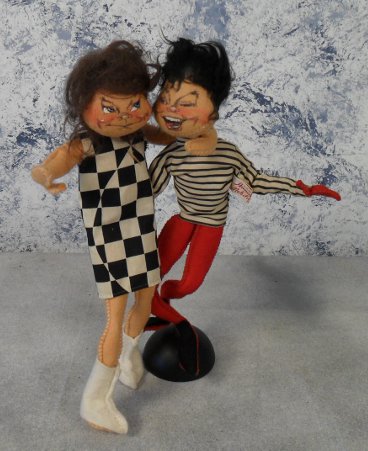 Annalee go-go dancer dolls