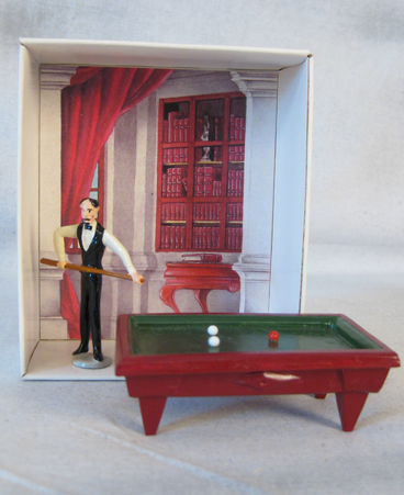 Pixi figurine set of man with billiard table