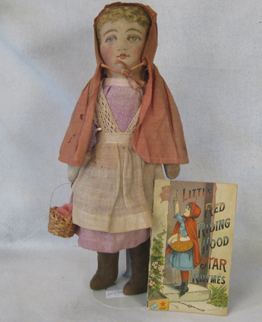 12 inch Bruchner Red Riding Hood, Complete, 1890s