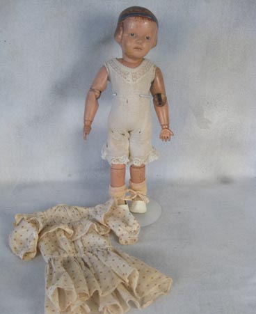 Schoenhut 14 inch jointed wooden doll