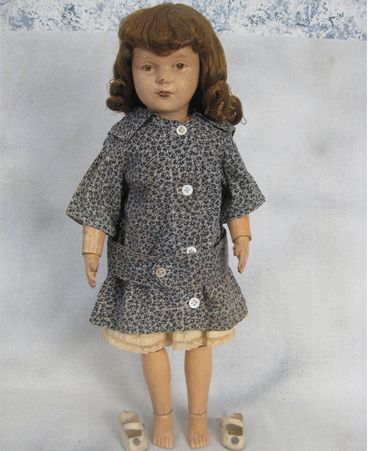 Schoenhut 19 inch jointed wooden doll