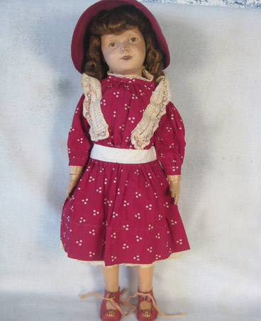 Schoenhut 19 inch jointed wooden doll