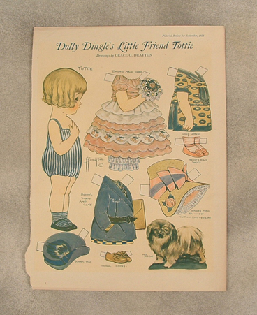 Dolly Dingle's Little Friend Tottie paper doll