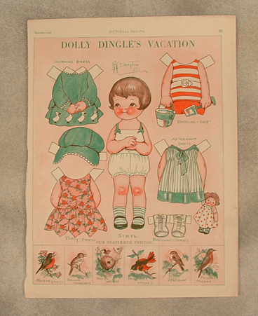Dolly Dingle's Vacation paper doll