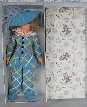 Cloth doll designed by Anili Scavini