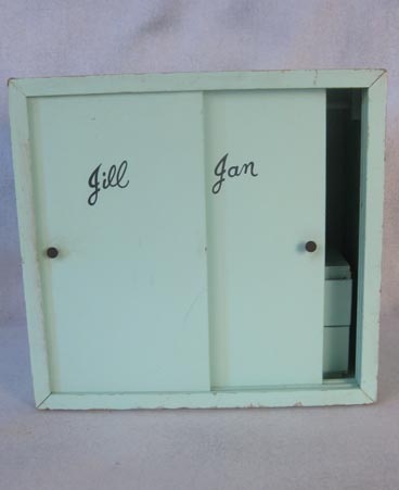 Vogue Jill and Jan wardrobe in aqua painted wood