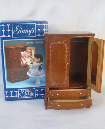 Ginny wardrobe in original box, dark wood
