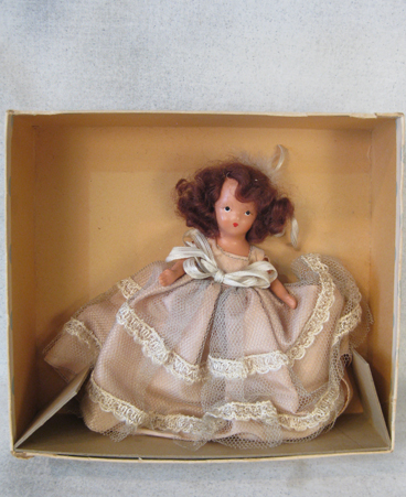 Nancy Ann Storybook February Fairy doll with feather headpiece