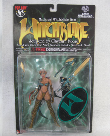 Medieval Witchblade action figure with accessories and stand