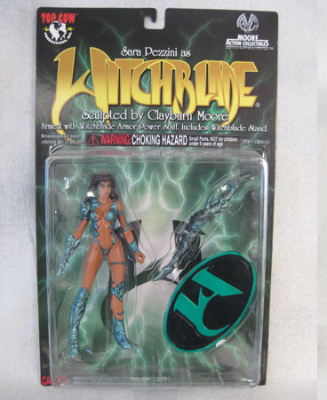 Sara Pezzini as Witchblade action figure with accessories and stand