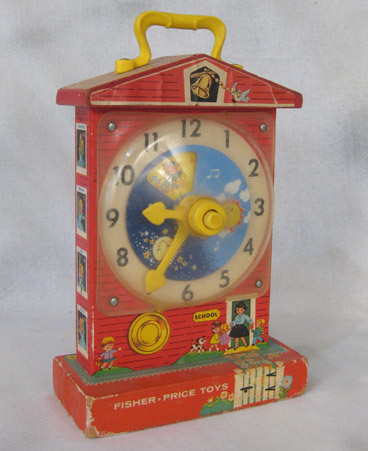 Fisher-Price Teaching Clock Music Box