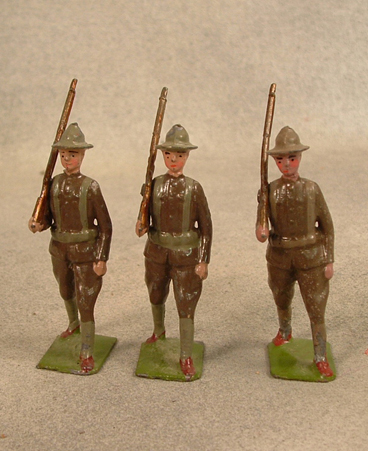 3 WWI Doughboys