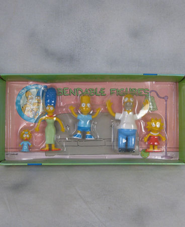 Simpsons family bendable figures in box