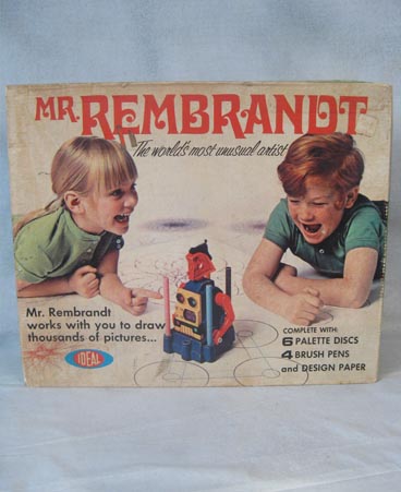 Ideal toys Mr. Rembrandt drawing robot in box