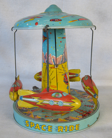 Space Ride tin rocket swing