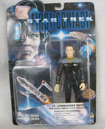 First Contact Data action figure, mint on card