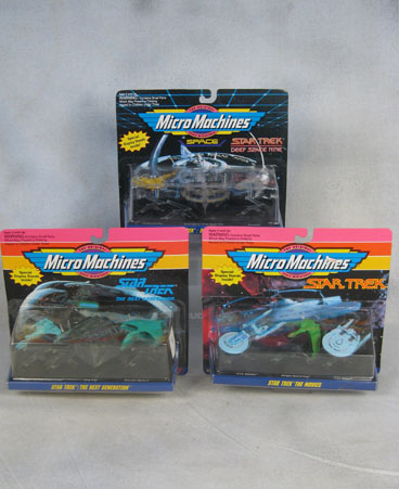 Three sets of three in original boxes