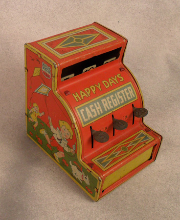 Tin toy cash register